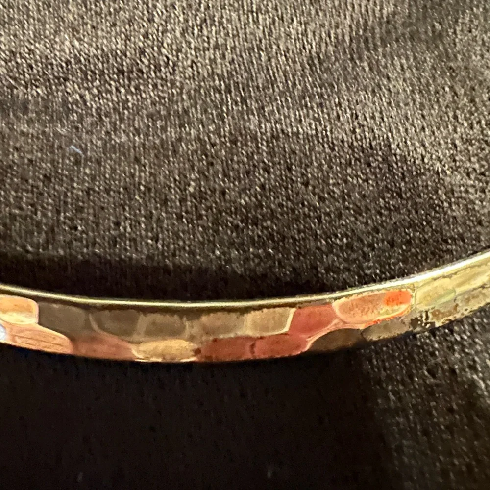 Sterling silver stamped neck collar choker - Picture 2 of 7